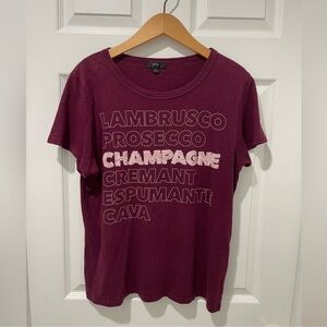 J. Crew Champagne Tee sz L